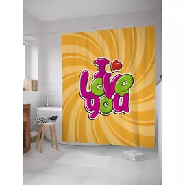 Штора-занавеска для ванной JOYARTY