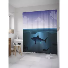 Штора-занавеска для ванной JOYARTY