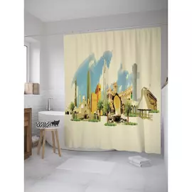 Штора-занавеска для ванной JOYARTY