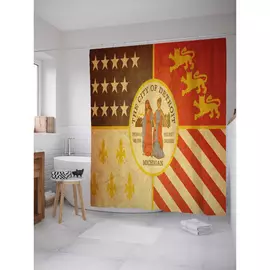 Штора-занавеска для ванной JOYARTY