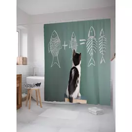 Штора-занавеска для ванной JOYARTY