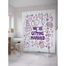 Штора-занавеска для ванной JOYARTY