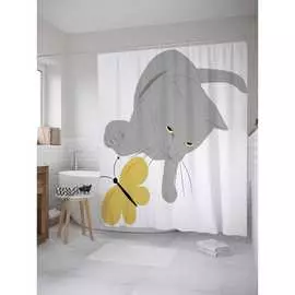 Штора-занавеска для ванной JOYARTY