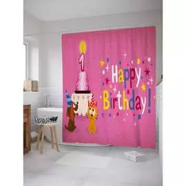 Штора-занавеска для ванной JOYARTY