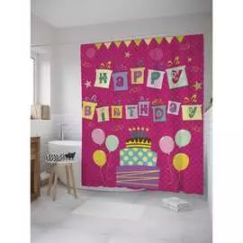 Штора-занавеска для ванной JOYARTY