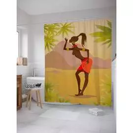 Штора-занавеска для ванной JOYARTY