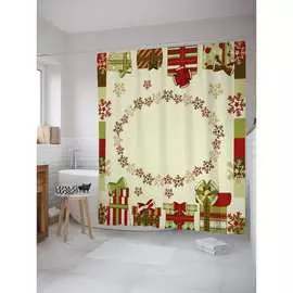 Штора-занавеска для ванной JOYARTY