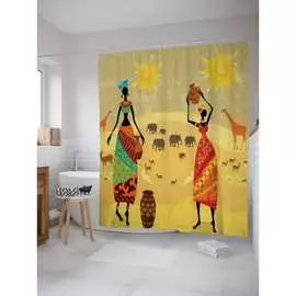 Штора-занавеска для ванной JOYARTY