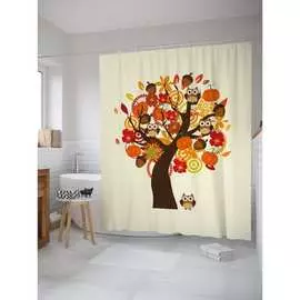 Штора-занавеска для ванной JOYARTY