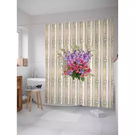 Штора-занавеска для ванной JOYARTY