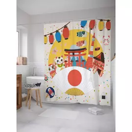 Штора-занавеска для ванной JOYARTY