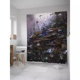 Штора-занавеска для ванной JOYARTY