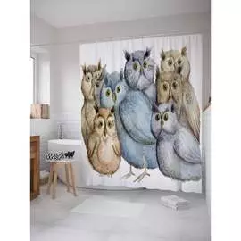 Штора-занавеска для ванной JOYARTY