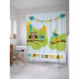 Штора-занавеска для ванной JOYARTY