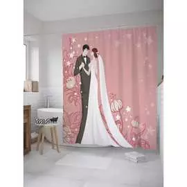Штора-занавеска для ванной JOYARTY