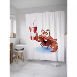 Штора-занавеска для ванной JOYARTY