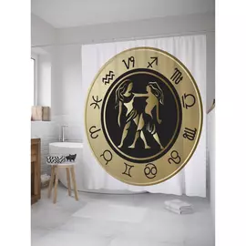 Штора-занавеска для ванной JOYARTY