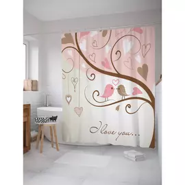 Штора-занавеска для ванной JOYARTY