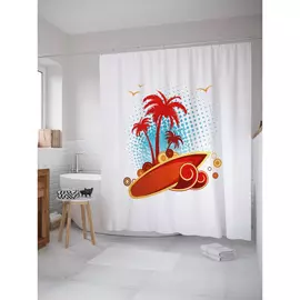 Штора-занавеска для ванной JOYARTY