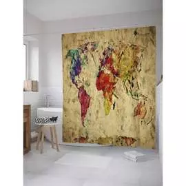 Штора-занавеска для ванной JOYARTY