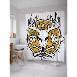 Штора-занавеска для ванной JOYARTY