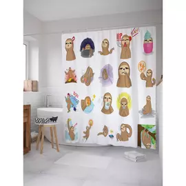 Штора-занавеска для ванной JOYARTY