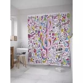 Штора-занавеска для ванной JOYARTY