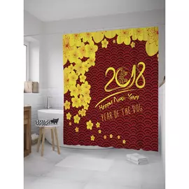 Штора-занавеска для ванной JOYARTY