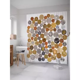 Штора-занавеска для ванной JOYARTY