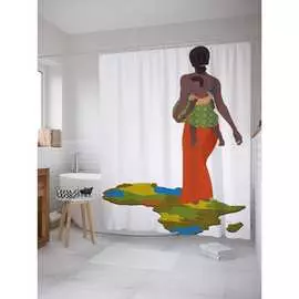 Штора-занавеска для ванной JOYARTY