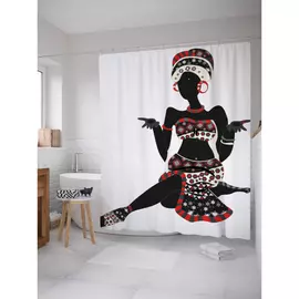 Штора-занавеска для ванной JOYARTY