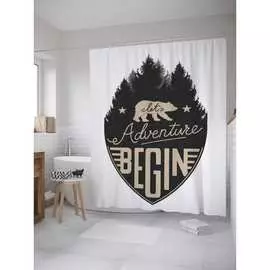 Штора-занавеска для ванной JOYARTY