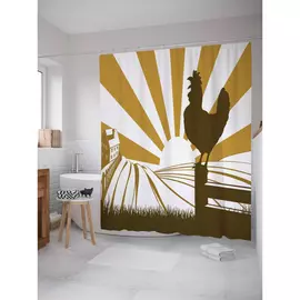 Штора-занавеска для ванной JOYARTY