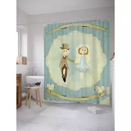 Штора-занавеска для ванной JOYARTY