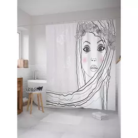 Штора-занавеска для ванной JOYARTY