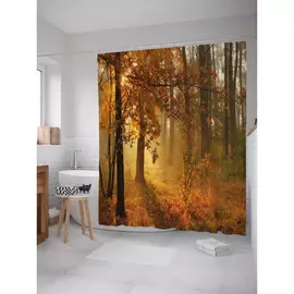 Штора-занавеска для ванной JOYARTY