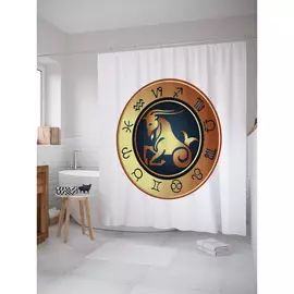 Штора-занавеска для ванной JOYARTY