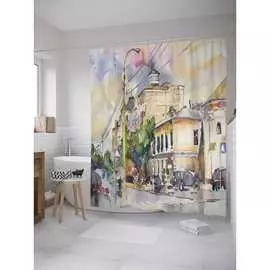 Штора-занавеска для ванной JOYARTY