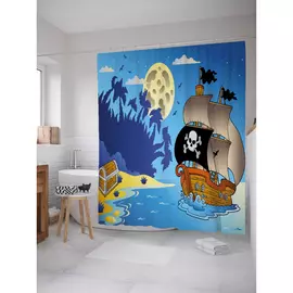 Штора-занавеска для ванной JOYARTY