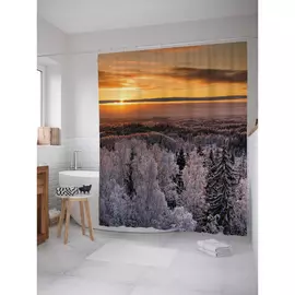 Штора-занавеска для ванной JOYARTY