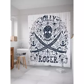 Штора-занавеска для ванной JOYARTY