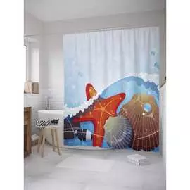 Штора-занавеска для ванной JOYARTY