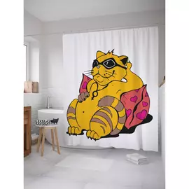 Штора-занавеска для ванной JOYARTY