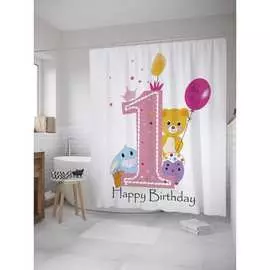 Штора-занавеска для ванной JOYARTY