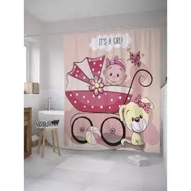 Штора-занавеска для ванной JOYARTY