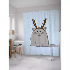 Штора-занавеска для ванной JOYARTY