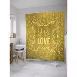 Штора-занавеска для ванной JOYARTY