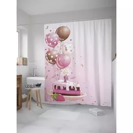 Штора-занавеска для ванной JOYARTY