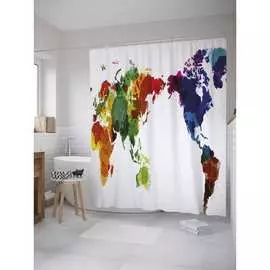 Штора-занавеска для ванной JOYARTY