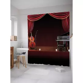 Штора-занавеска для ванной JOYARTY